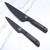 Custom Liong Mah Chef Knives Set - Black PVD - Carbon Fiber