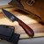 Custom M1 Caper - S90V - Black PVD - Barbed Wire Burlap Micarta