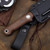Custom FC5 - Black Cerakote - Saddle Brown Micarta Handle