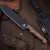 Custom FC7 - Black Cerakote - Saddle Brown Micarta Handle