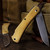 Mudbug Folding Knife natural canvas micarta