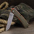 Mudbug folding knife green G10 orange liner