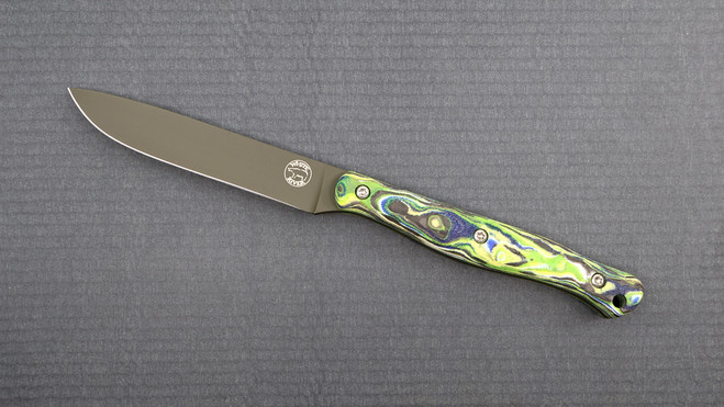 Custom Exodus 4 - G10 Carbon Fiber Hybrid Burl - OD Blade