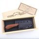 Custom M1 Caper - S90V - Black PVD - Barbed Wire Burlap Micarta
