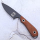 Custom M1 Caper - S90V - Black PVD - Barbed Wire Burlap Micarta