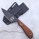 Custom M1 Caper - S90V - Black PVD - Barbed Wire Burlap Micarta