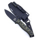Custom Ursus 45 - Black Cerakote S35VN - Black O.D. Linen Micarta