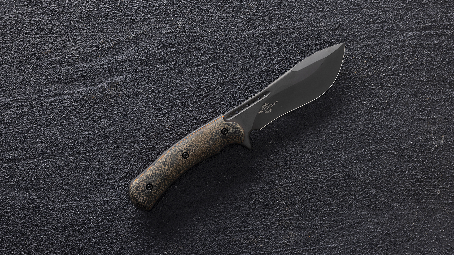 カーネリアン　フラーレン・ヘキサゴンマット Custom All Terrain - Burlap Burl / Orange G10 Liners