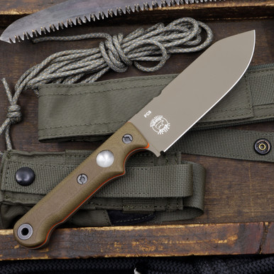 Custom FC5 - 3V - FDE Cerakote - OD / Orange Liner Handle