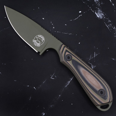 Custom M1 Caper - S90V - Earth Green PVD - Camo G10