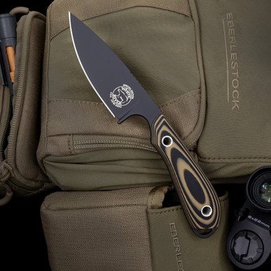 Custom M1 Caper - S90V - Black DLC Coated - Black & Tan G10