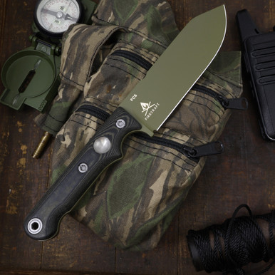 Custom FC5 - Green Cerakote - Linen Black & Olive Micarta
