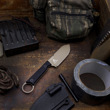Custom FC3.5 - 3V Steel - FDE Cerakote - Black G10