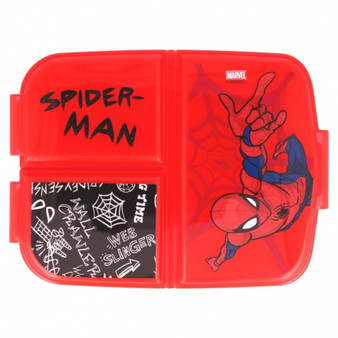 Spiderman Red MultiCompartment LunchBox