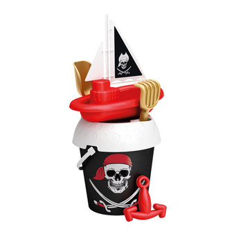 Pirate 18cm bucket with boat
