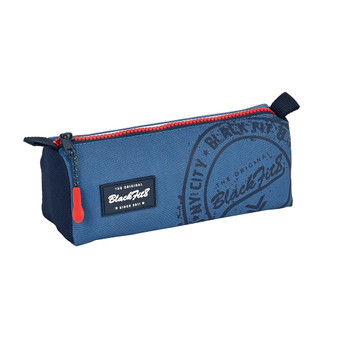 Blackfit blue 1 zip pencilcase