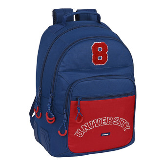 8 University 42 cm 3 zip backpack