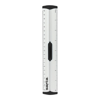 Metal ruler 20cm with grip