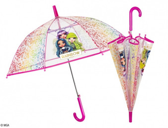 Rainbow High auto transparent umbrella