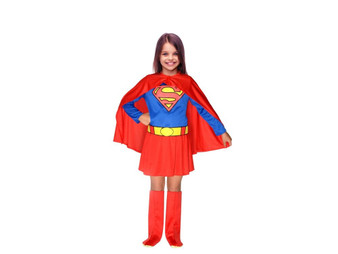 Supergirl Costume Including boots 3-4yrs