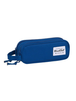 Dark blue blackfit 2zip pencil case 