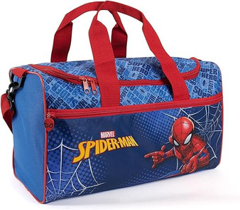 Spiderman blue sports bag