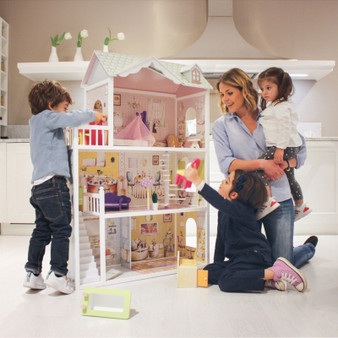 Wooden doll house - 3 storey 