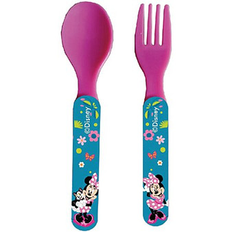 Minnie plastic cutlery flowers