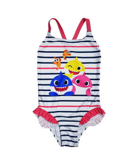 Baby Shark striped swimsuit