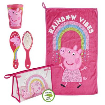 Peppa rainbow vibes toiletry bag 