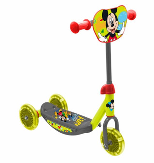 Mickey green 3 wheel scooter 