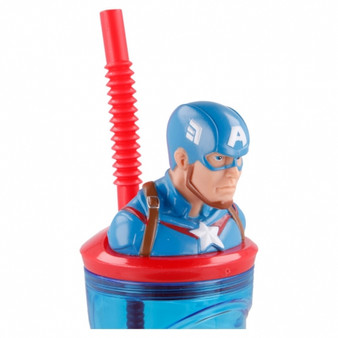 Captain America 3dFigurine Tumbler 360ML