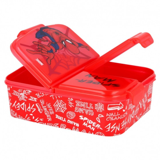 Spiderman Red MultiCompartment LunchBox
