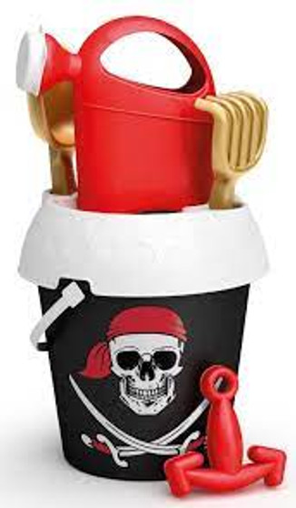 Pirate 18cm bucket with watering can