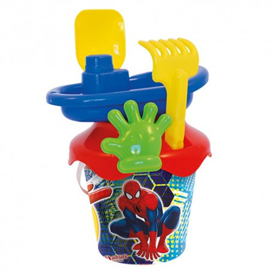 Spiderman 18cm bucket with boat