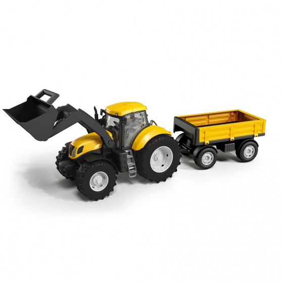 Yellow Tractor with SlipBucket andTipper