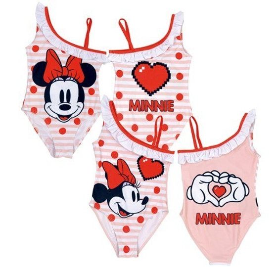 Minnie Heart Swimsuit Size:6 Years