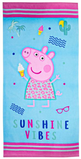 Peppa Pig Sunshine Vibes Beach Towel