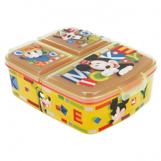 Mickey Yellow multi compartment lunchbox