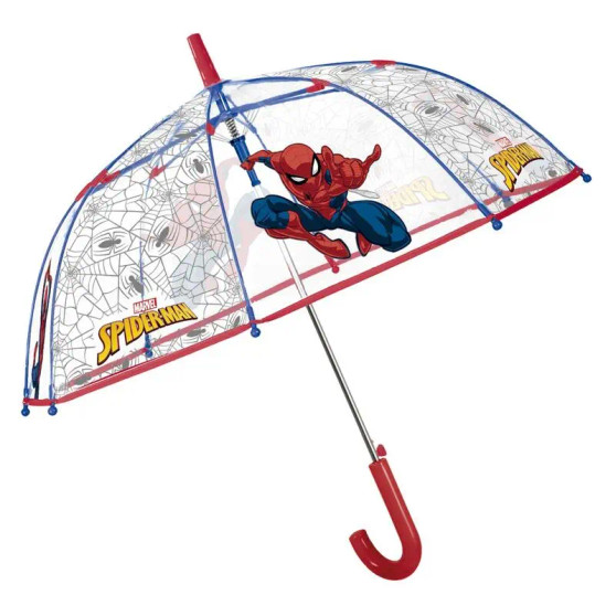Spiderman Automatic transparent umbrella