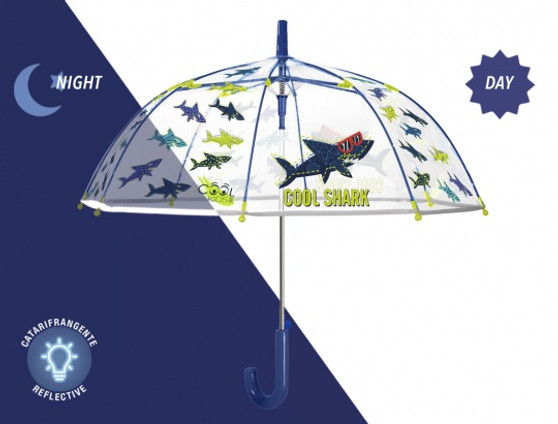 Cool Kids Shark transparent umbrella