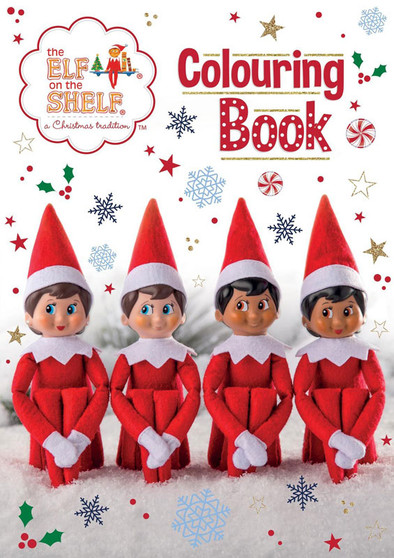 Elf on the shelf colouring book