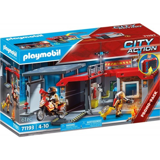 Playmobil take along fire station
