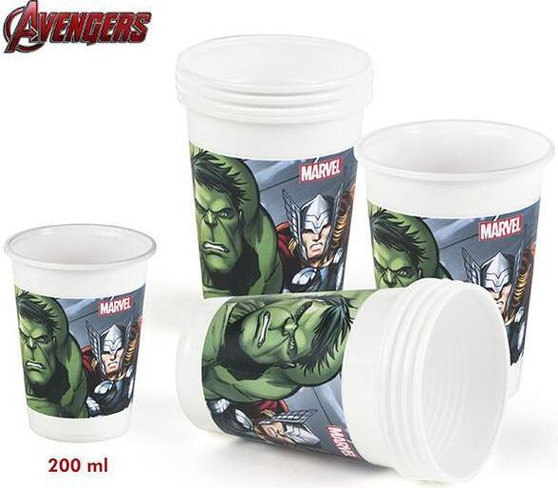 Avengers party cups x10 200ml