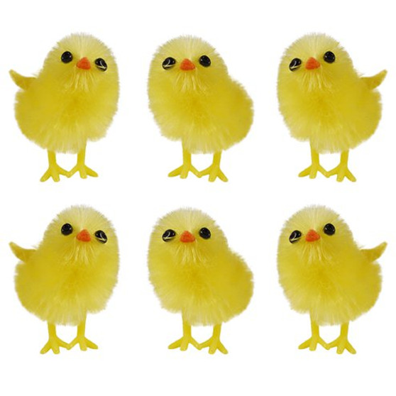 Yellow Easter chick x6