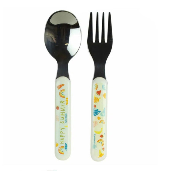 Happy summer cutlery set