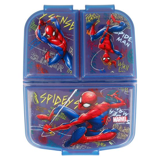 Spiderman comic multi compartment lunch