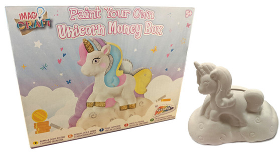 Paint your own unicorn money box