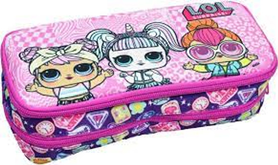 LOL pink  zip pencilcase