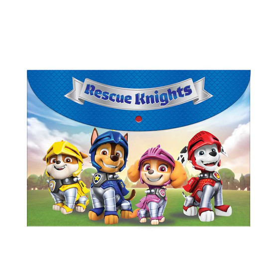 Paw Patrol Knights button folder A4